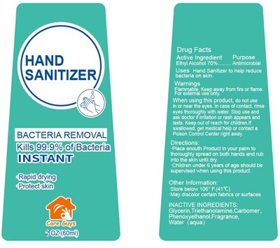 60 mL Label (Label 3)